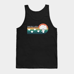 Broccoli Lover Vintage Sunset Tank Top